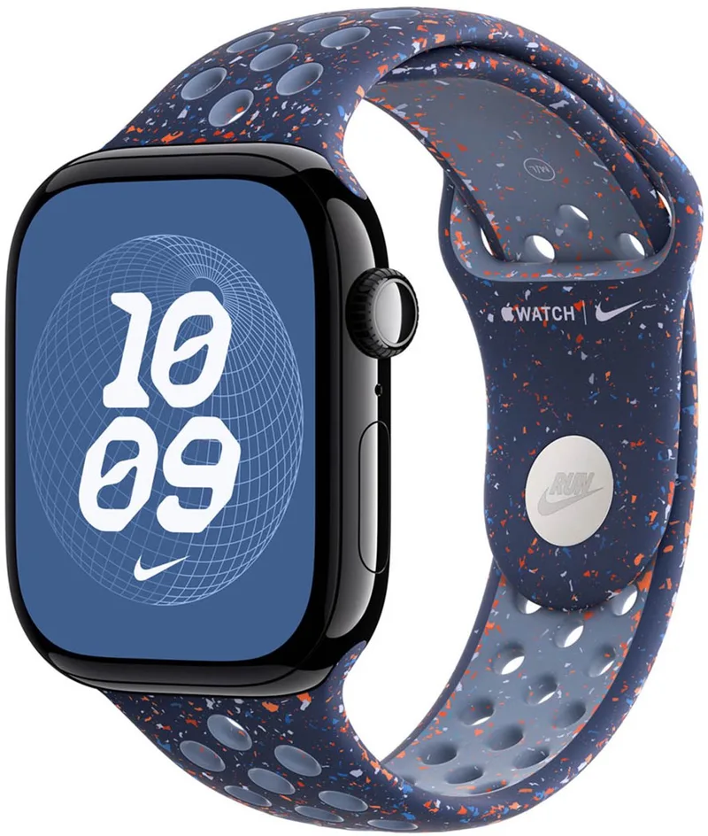 Nike Sport Band voor de Apple Watch | 38/40/41/42 mm - Maat S/M - Blue Ribbon van Apple in Blauw – productfoto