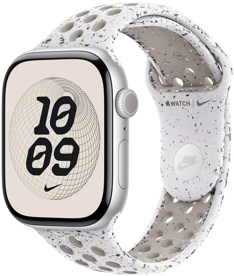 Nike Sport Band voor de Apple Watch | 38/40/41 mm - Maat M/L - Veiled Grey van Apple in Grijs – productfoto