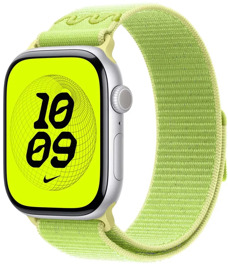 Nike Sport Loop Band voor de Apple Watch | 38/40/41 mm - Volt Splash från Apple i Gul – produktbild