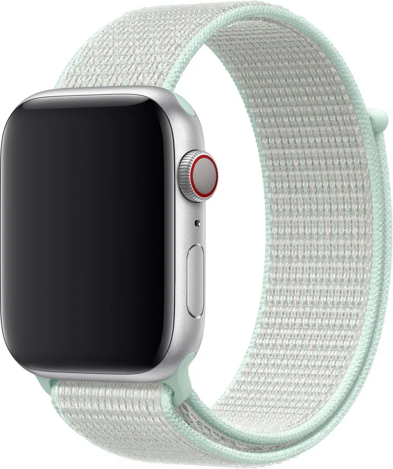 Nike Sport Loop Band voor de Apple Watch | 44/45/46/49 mm - Tint de Apple en Teal – photo produit