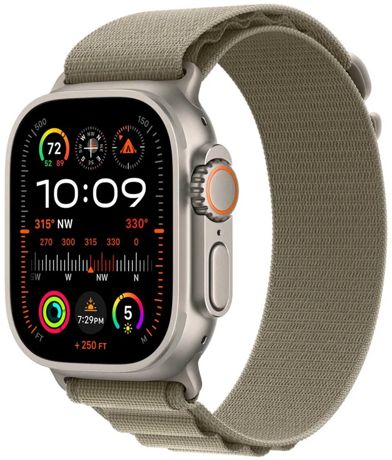 Olive Alpine Loop - 49mm - Small fra Apple i Olijfgroen – S – produktbillede