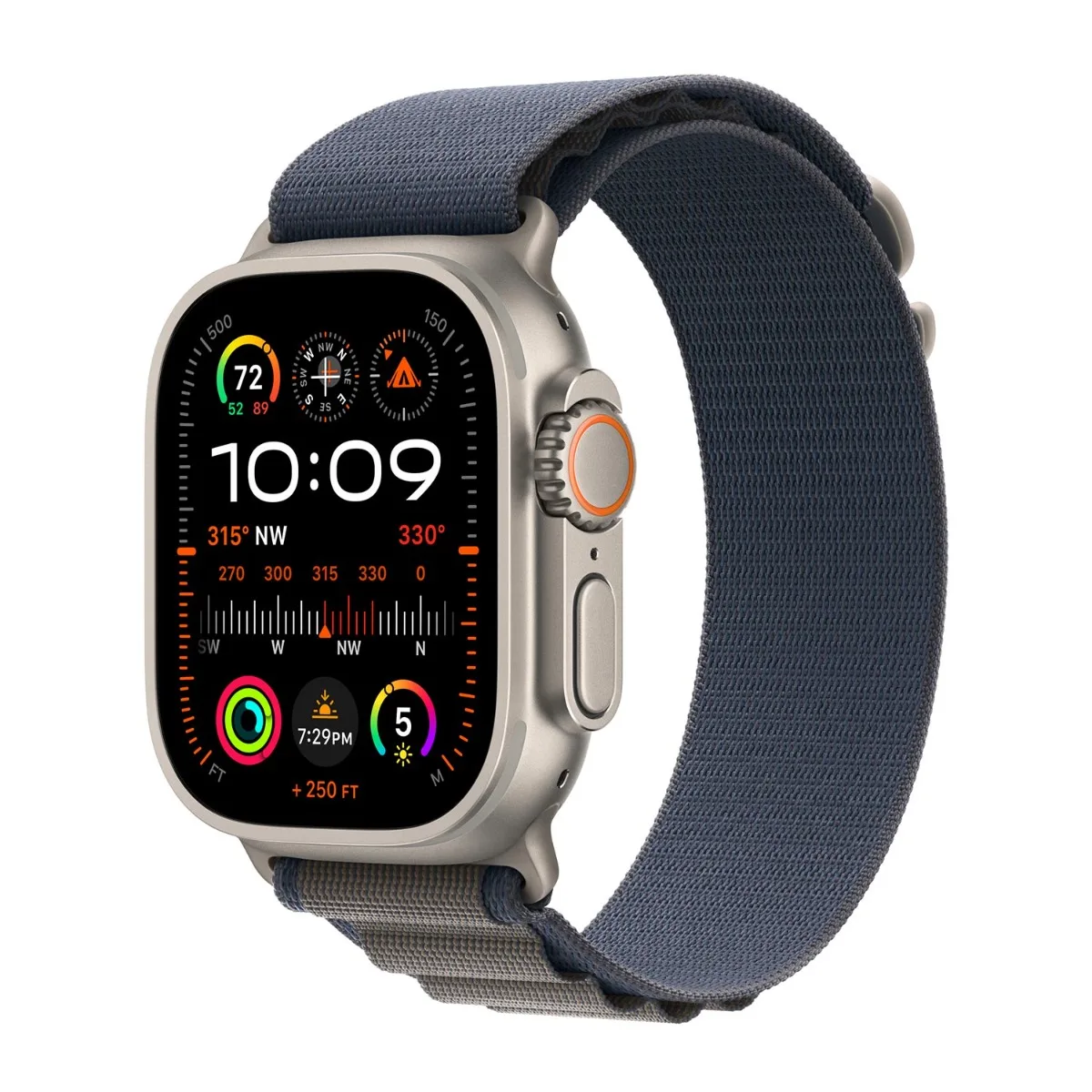 origineel Alpine Loop Apple Watch 44mm / 45mm / 46mm / 49mm Blauw Medium - MT5L3ZM/A by Apple – product photo