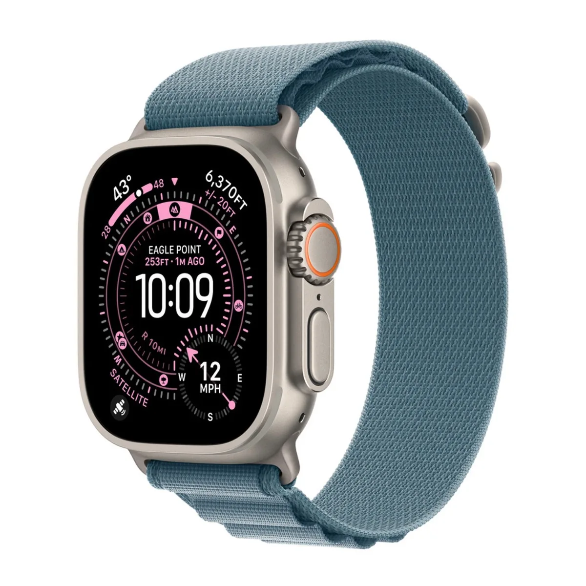 origineel Alpine Loop Apple Watch 44mm / 45mm / 46mm / 49mm Lichtblauw Medium - MG9L4ZM/A fra Apple – produktbillede