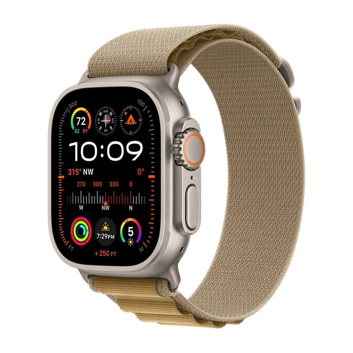 origineel Alpine Loop Apple Watch 44mm / 45mm / 46mm / 49mm Tan Small - MXN13ZM/A by Apple – product photo