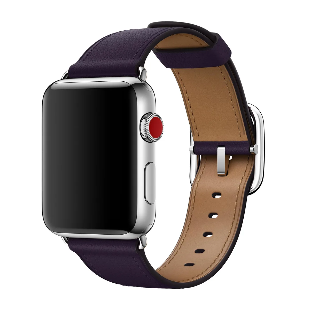 origineel Classic Buckle Apple Watch 38mm / 40mm / 41mm / 42mm Dark Aubergine 4th Gen - MQV12ZM/A by Apple – product photo