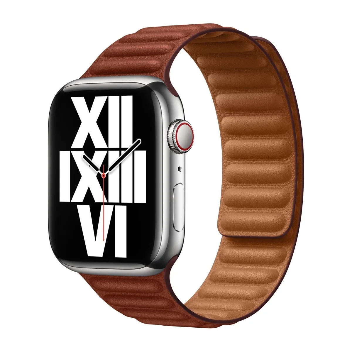 origineel Leather Link Apple Watch S/M 38mm / 40mm / 41mm / 42mm Umber - MP813ZM/A van Apple – productfoto