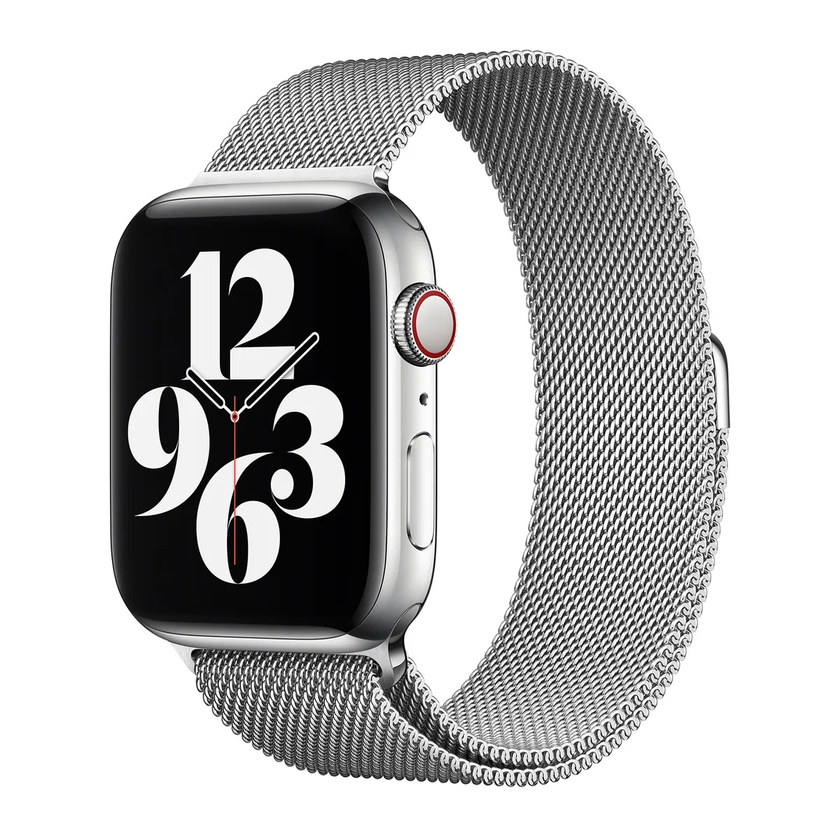 origineel Milanese Loop Band Apple Watch 38mm / 40mm / 41mm / 42mm Silver - ML753ZM/A fra Apple – produktbillede