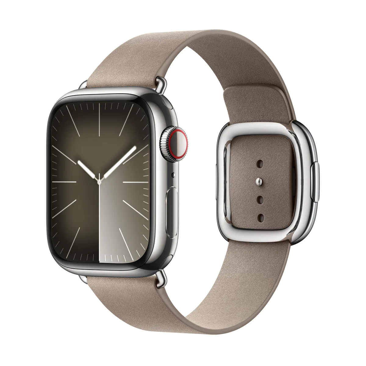 origineel Modern Buckle Apple Watch Large 38mm / 40mm / 41mm / 42mm Tan - MUHG3ZM/A van Apple – productfoto