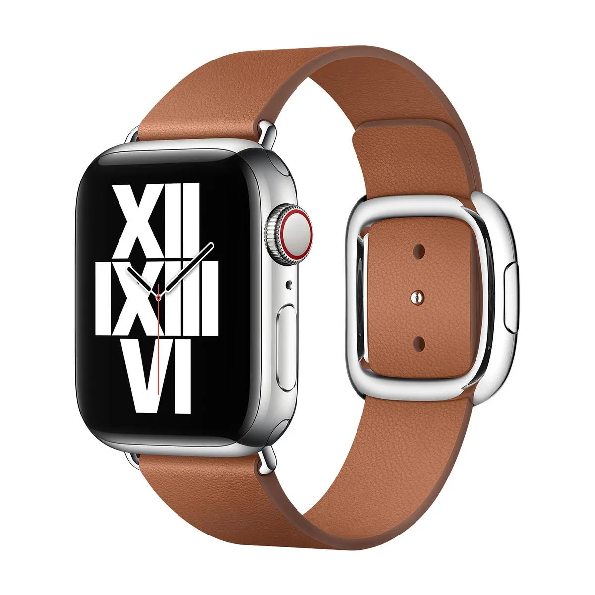 origineel Modern Buckle Apple Watch large 38mm / 40mm / 41mm / 42mm Saddle Brown - MWRE2ZM/A van Apple – productfoto