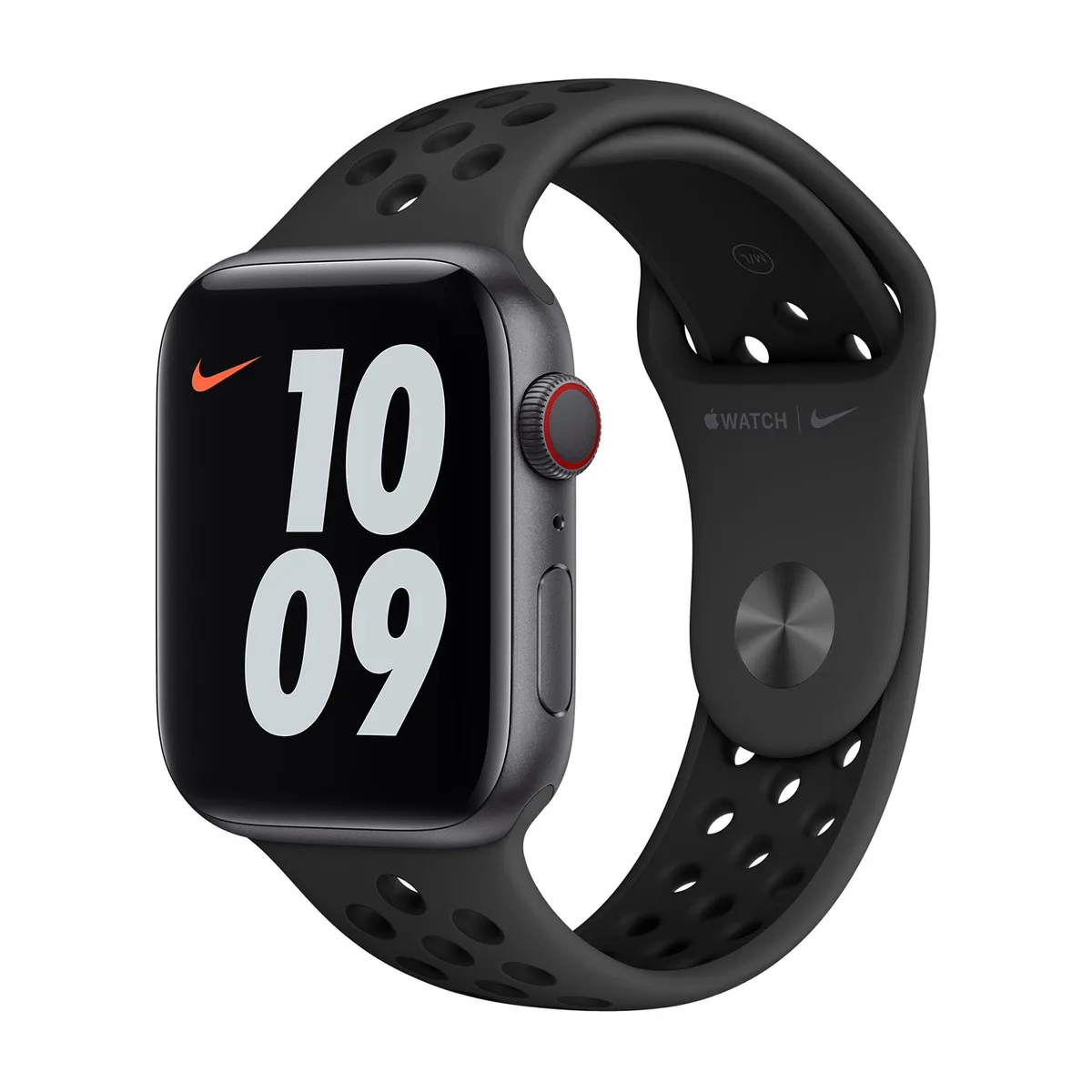 origineel Nike Sport Band Apple Watch 38mm / 40mm / 41mm / 42mm Anthracite / Black - MQ2K2ZM/A by Apple – product photo