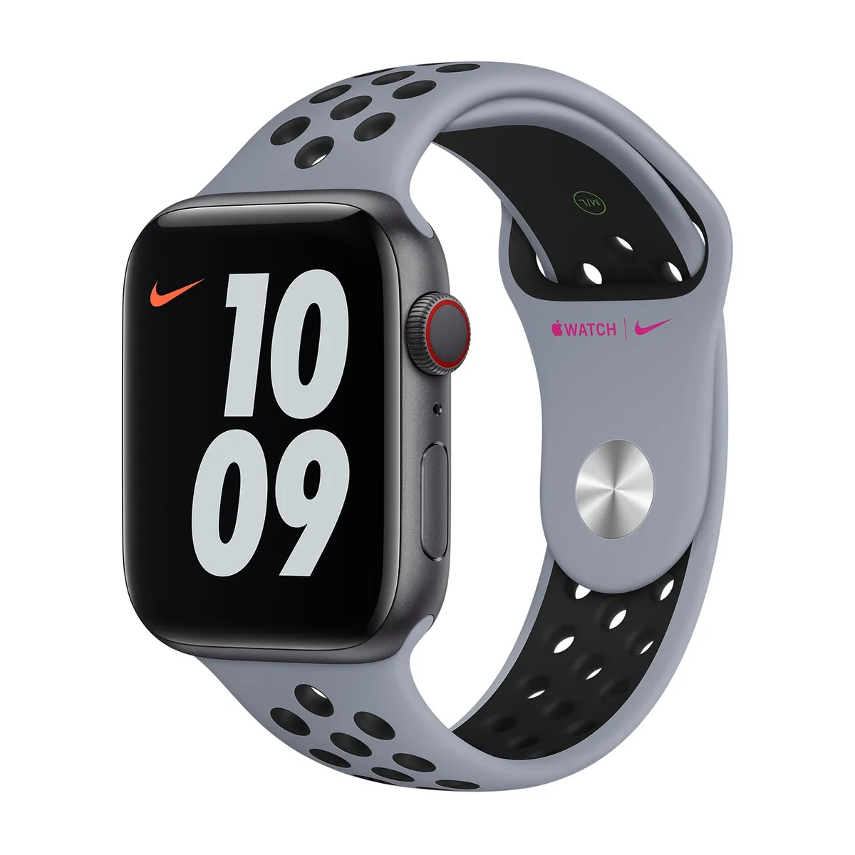 origineel Nike Sport Band Apple Watch 38mm / 40mm / 41mm / 42mm Obsidian / Mist Black - MG3V3ZM/A von Apple – Produktfoto