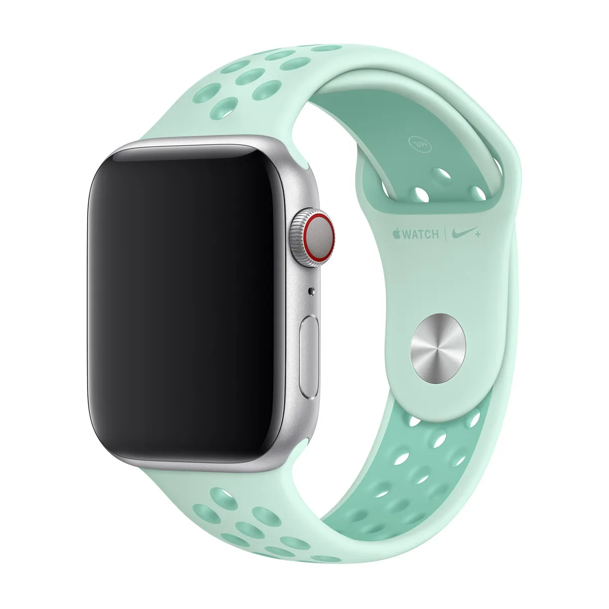 origineel Nike Sport Band Apple Watch 38mm / 40mm / 41mm / 42mm Teal Tint / Tropical Twist - MV7X2ZM/A von Apple – Produktfoto