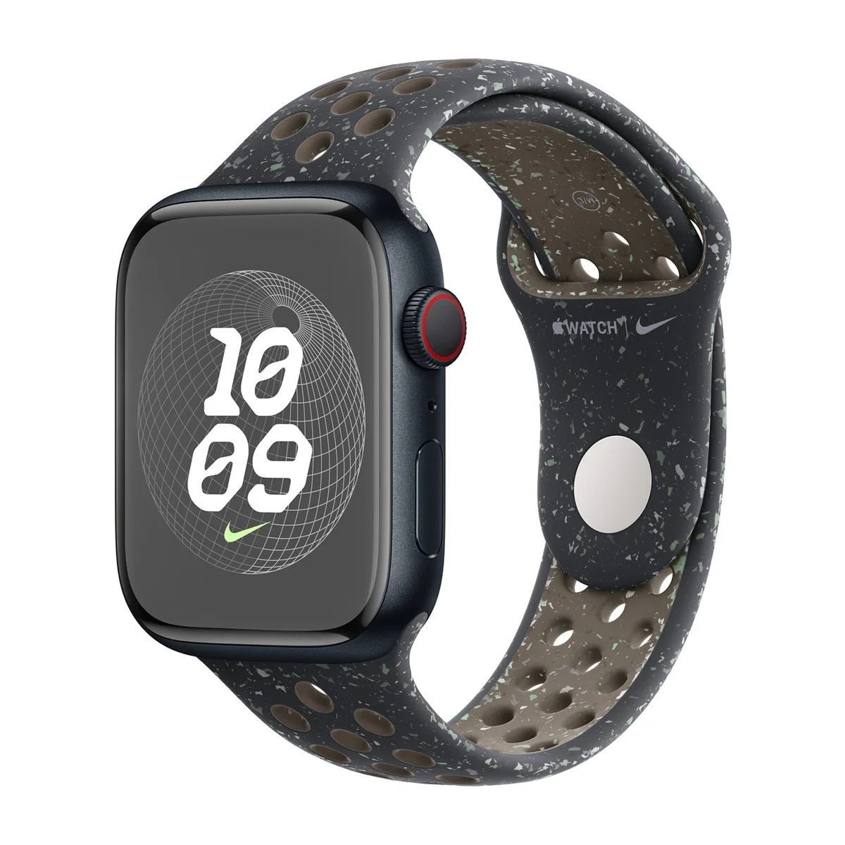 origineel Nike Sport Band Apple Watch 44mm / 45mm / 46mm / 49mm Midnight Sky S/M - MUV33ZM/A von Apple – Produktfoto
