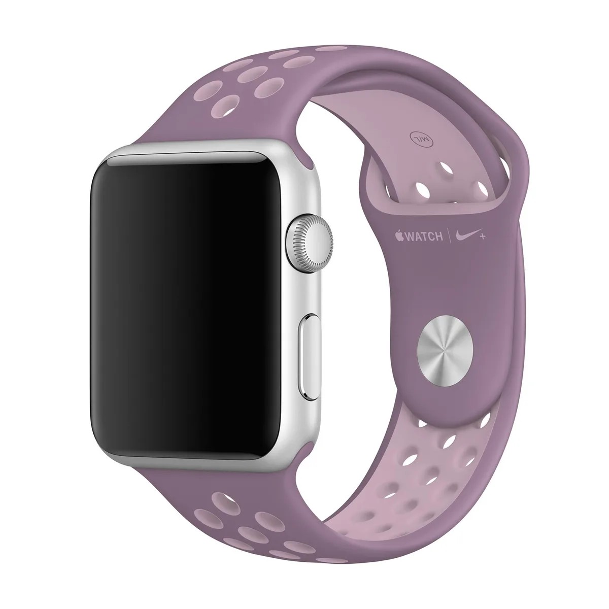origineel Nike Sport Band Apple Watch 44mm / 45mm / 46mm / 49mm Violet Dust/Plum Fog - MQ2U2ZM/A by Apple – product photo