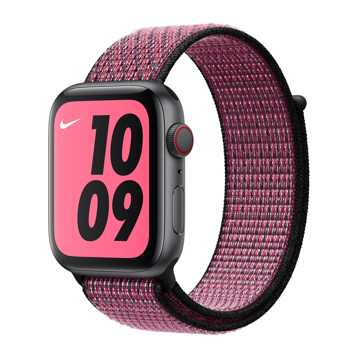origineel Nike Sport Loop Apple Watch 38mm / 40mm / 41mm / 42mm Pink Blast / True Berry - MWTW2ZM/A by Apple – product photo