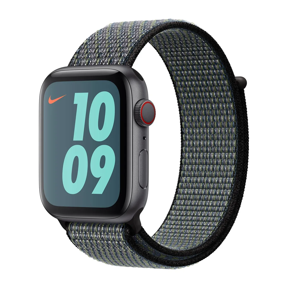 origineel Nike Sport Loop Apple Watch 38mm / 40mm / 41mm / 42mm World Indigo / Lime Blast - MXN12ZM/A von Apple – Produktfoto