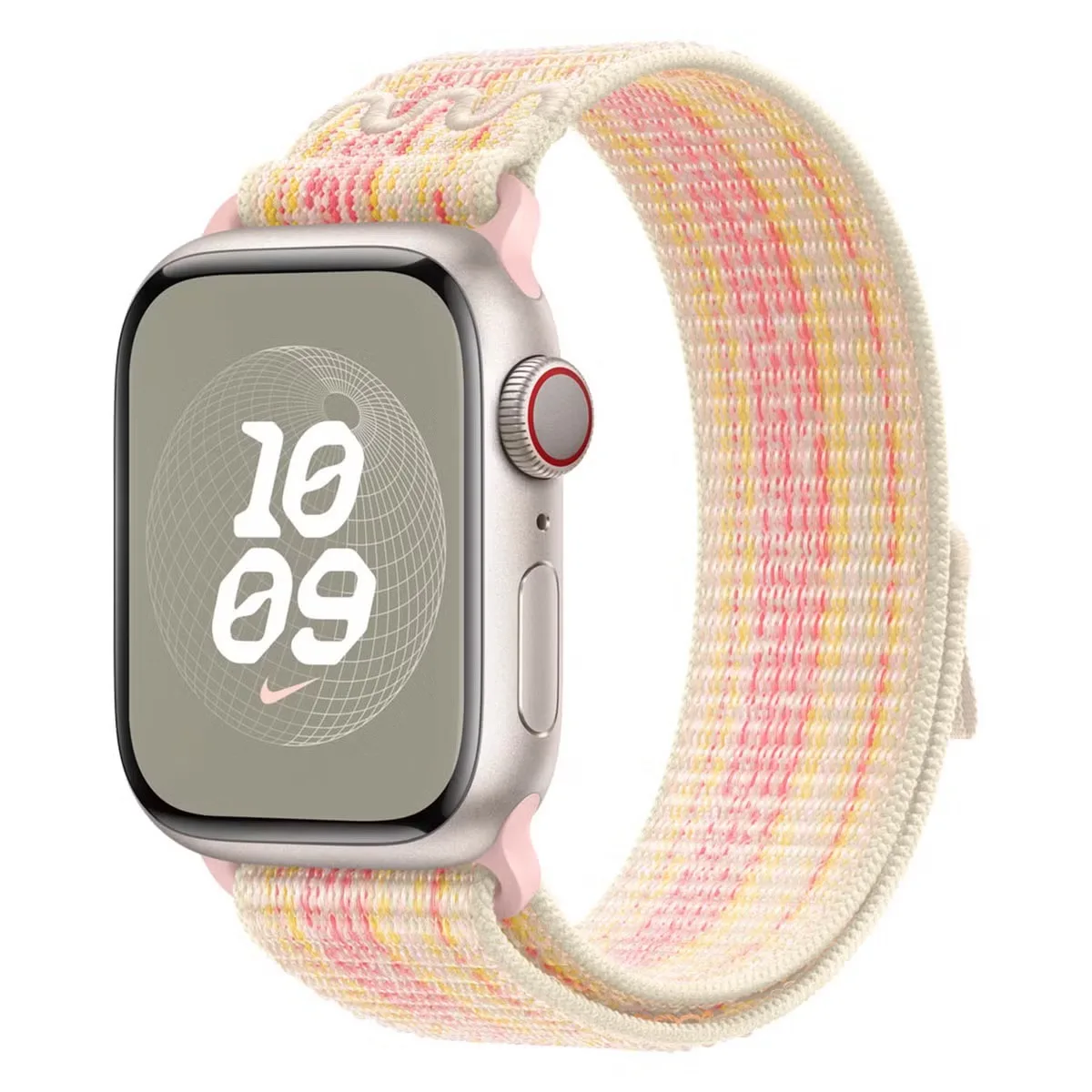 origineel Nike Sport Loop Apple Watch 40mm / 41mm / 42mm Starlight / Roze - MUJW3ZM/A van Apple – productfoto
