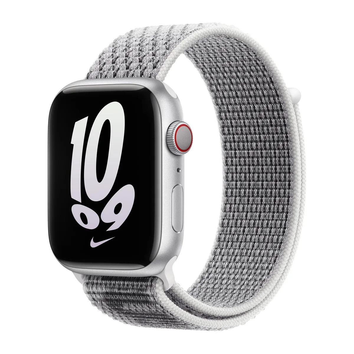origineel Nike Sport Loop Apple Watch 42mm / 44mm / 45mm / 49mm Summit Wit / Zwart - MPJ03ZM/A by Apple – product photo