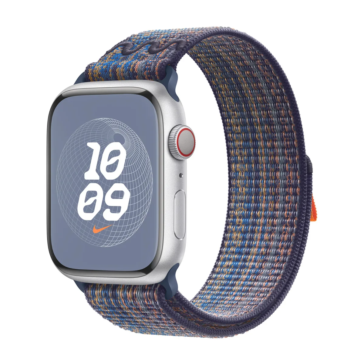 origineel Nike Sport Loop Apple Watch 44mm / 45mm / 46mm / 49mm Game Royal / Orange - MTL53ZM/A by Apple – product photo