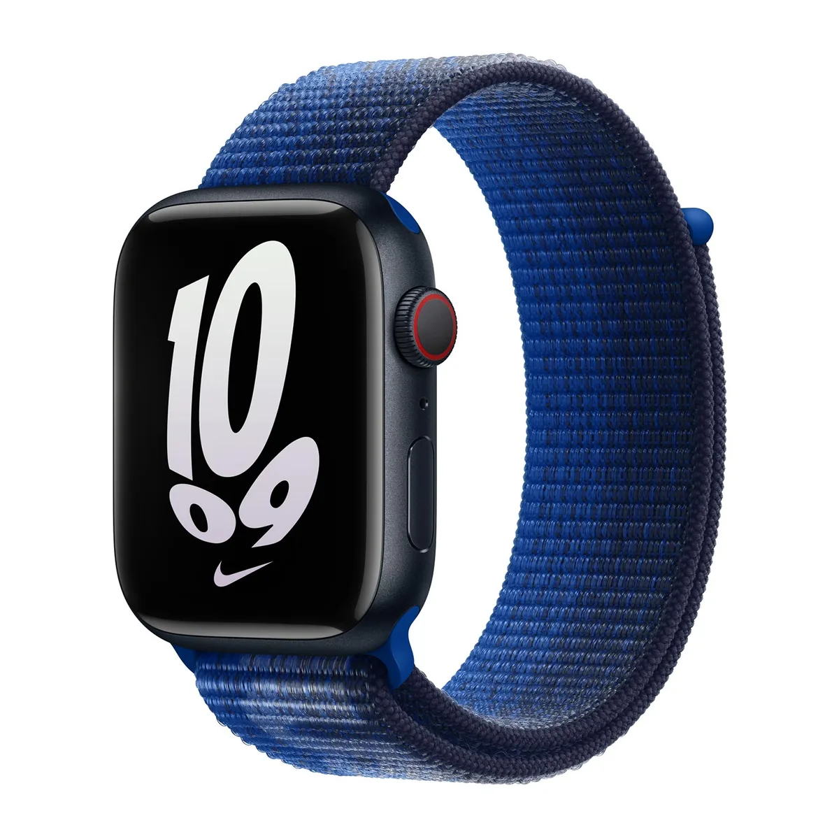 origineel Nike Sport Loop Apple Watch 44mm / 45mm / 46mm / 49mm Game Royal / Midnight Navy - MPJ33ZM/A by Apple – product photo