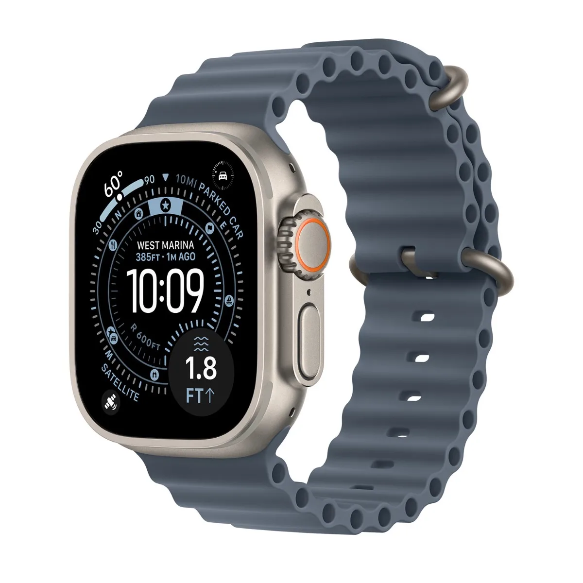 origineel Ocean Band Apple Watch 44mm / 45mm / 46mm / 49mm Anchor Blue - MGCC4ZM/A by Apple – product photo