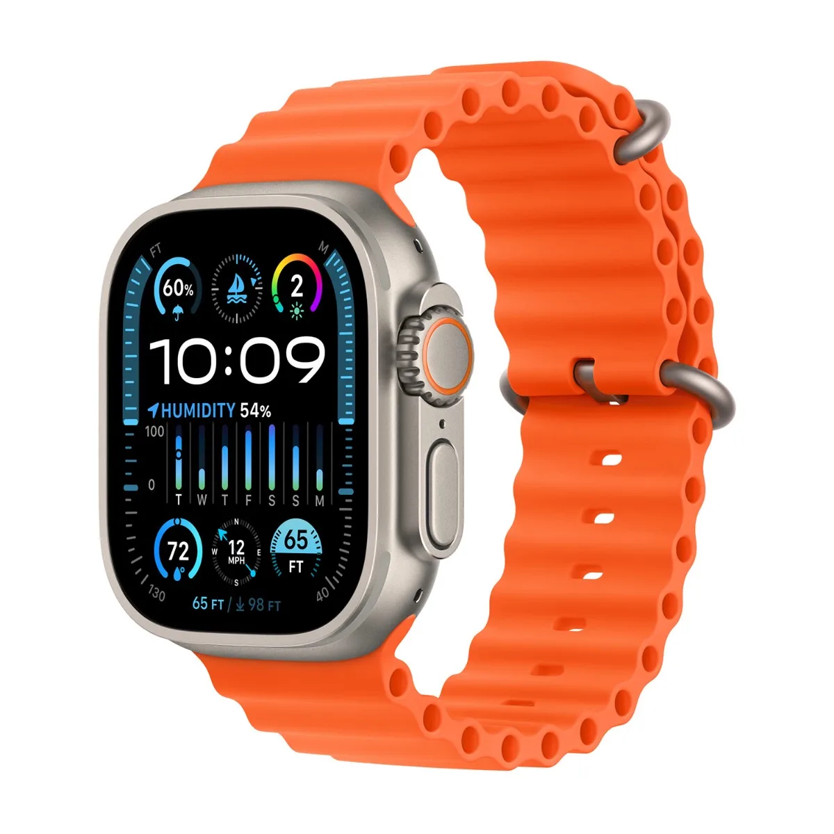 origineel Ocean Band Apple Watch 44mm / 45mm / 46mm / 49mm Oranje - MT653ZM/A by Apple – product photo
