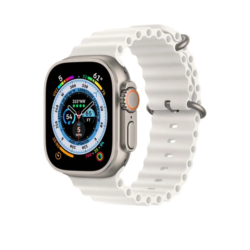 origineel Ocean Band Apple Watch 44mm / 45mm / 46mm / 49mm Wit - MQE93ZM/A by Apple – product photo