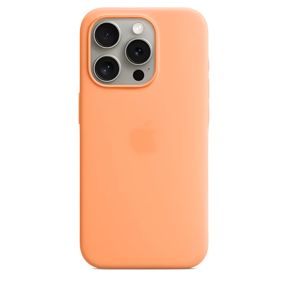 origineel Silicone MagSafe Hoesje iPhone 15 Pro Orange Sorbet - MT1H3ZM/A by Apple – product photo