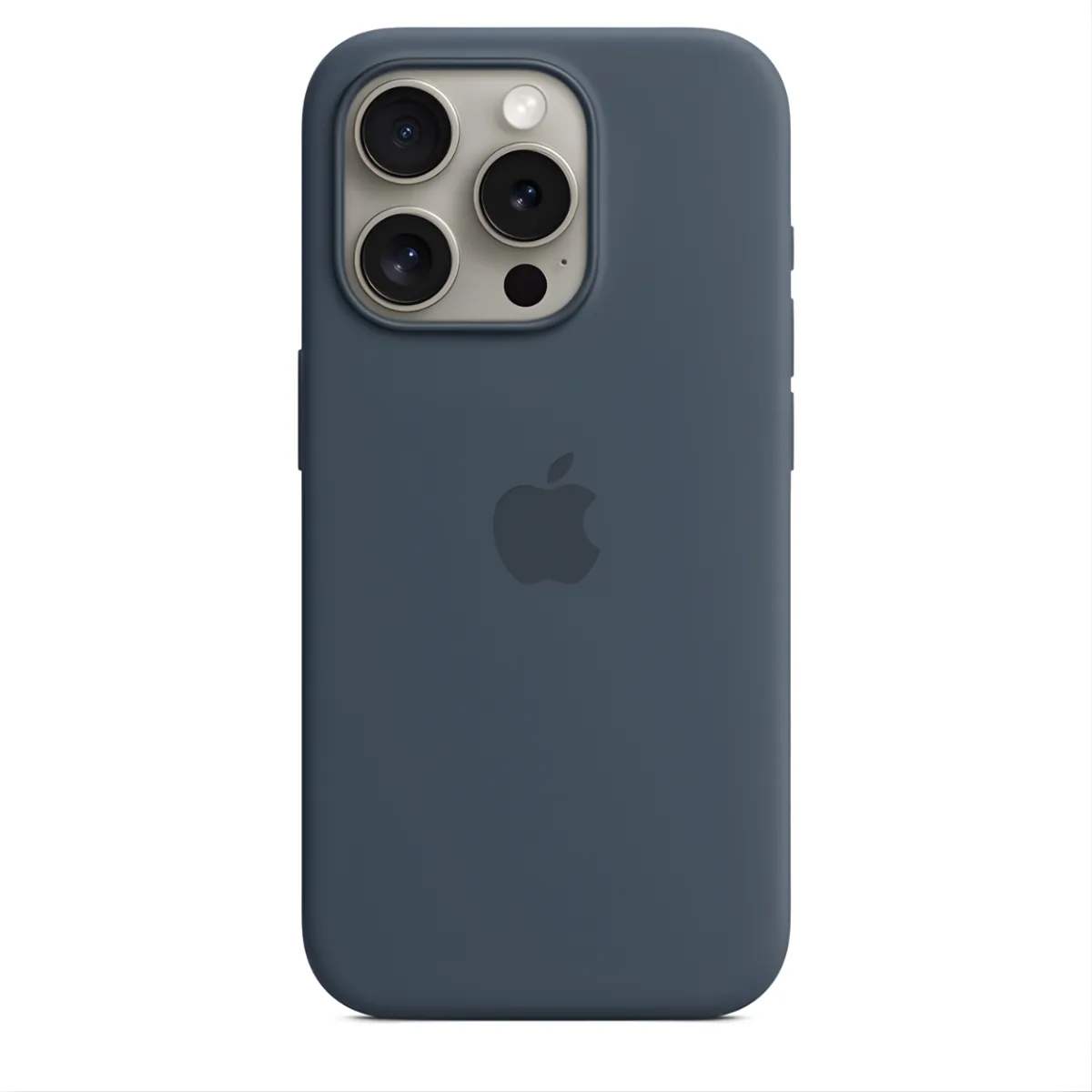 origineel Siliconen MagSafe-hoesje iPhone 15 Pro - Storm Blue - MT1D3ZM/A by Apple – product photo