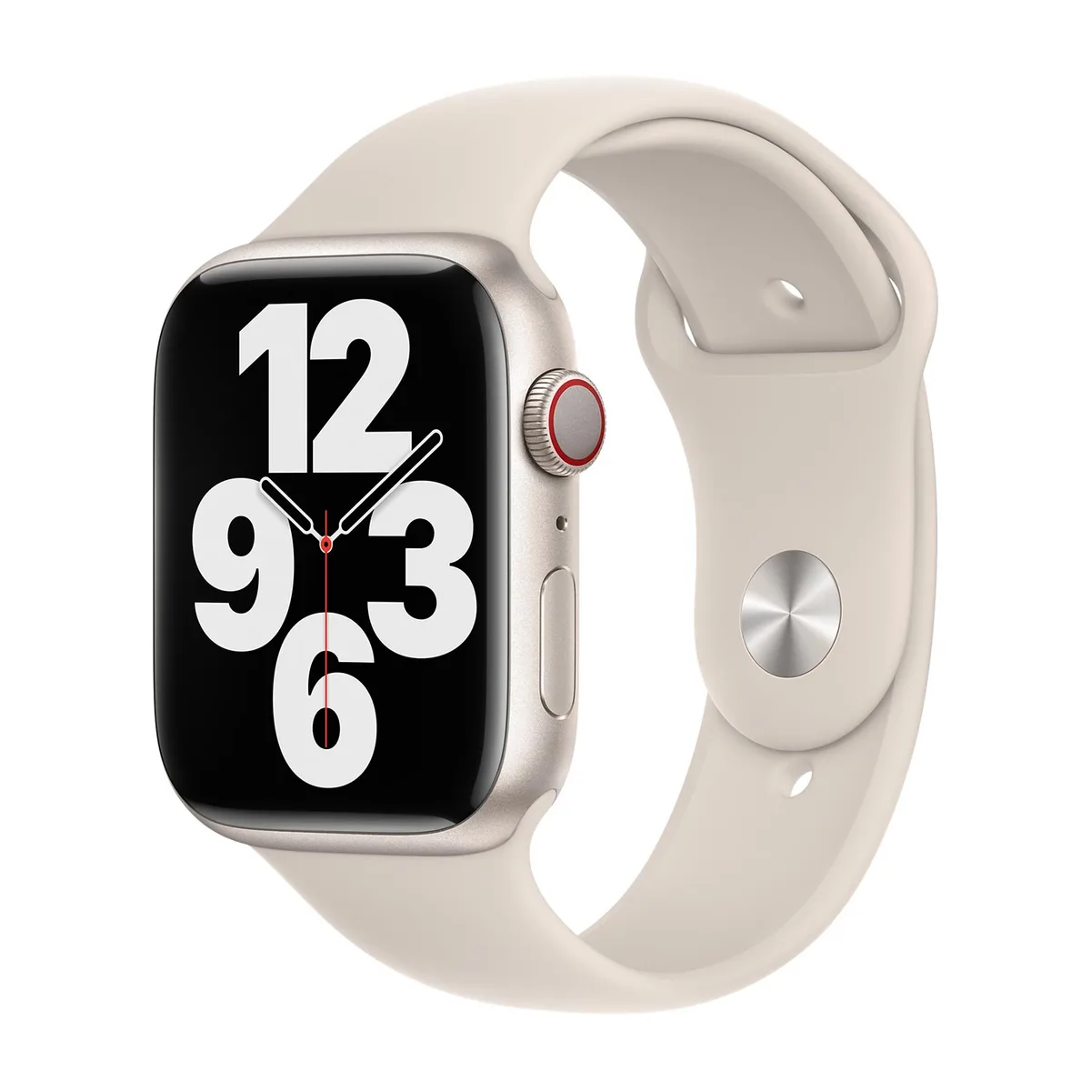 origineel Sport Band Apple Watch 44mm / 45mm / 46mm / 49mm Starlight M/L - MT3K3ZM/A von Apple – Produktfoto