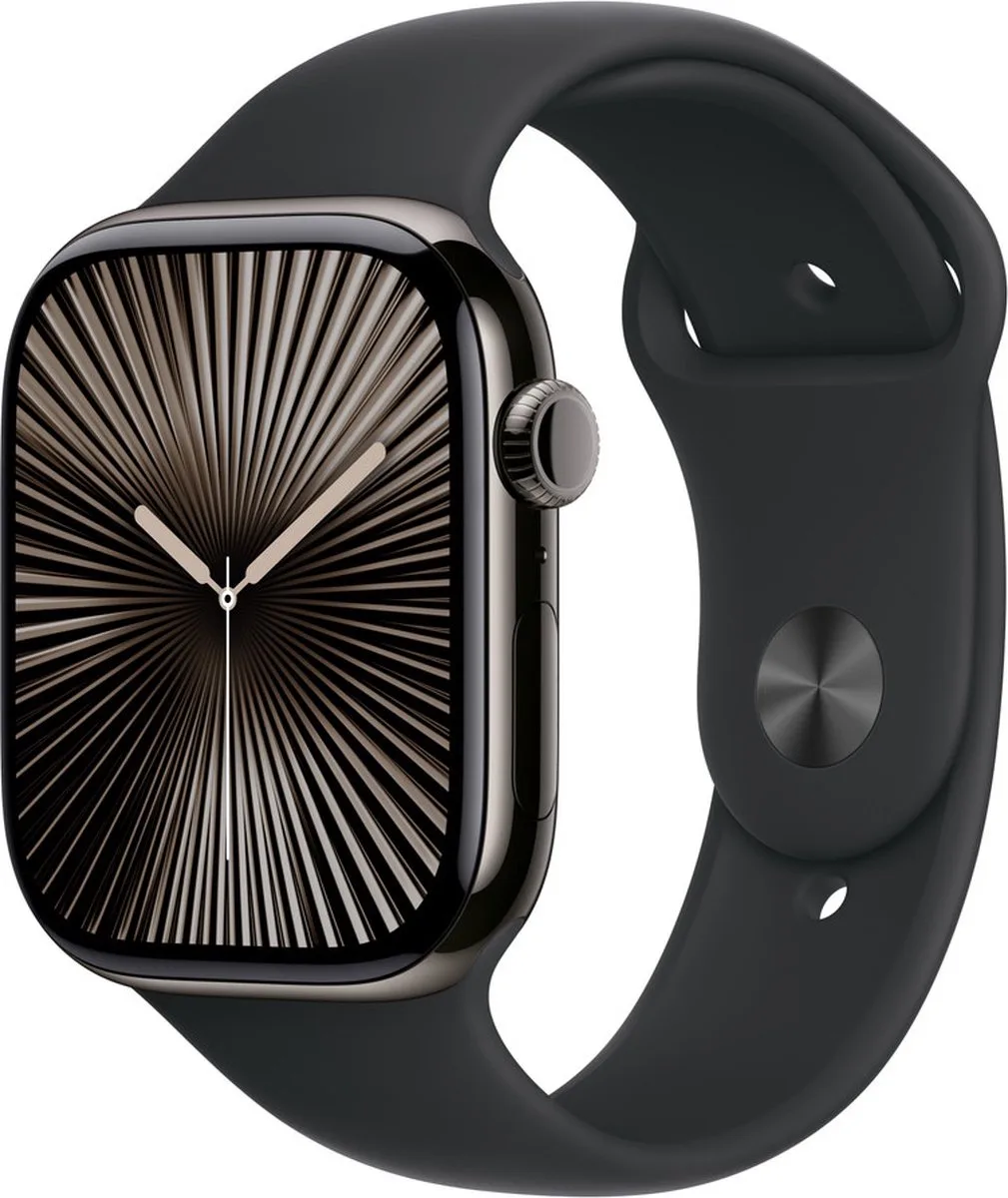 origineel Sport Band Apple Watch 44mm / 45mm / 46mm / 49mm Zwart S/M - MXM23ZM/A von Apple – Produktfoto