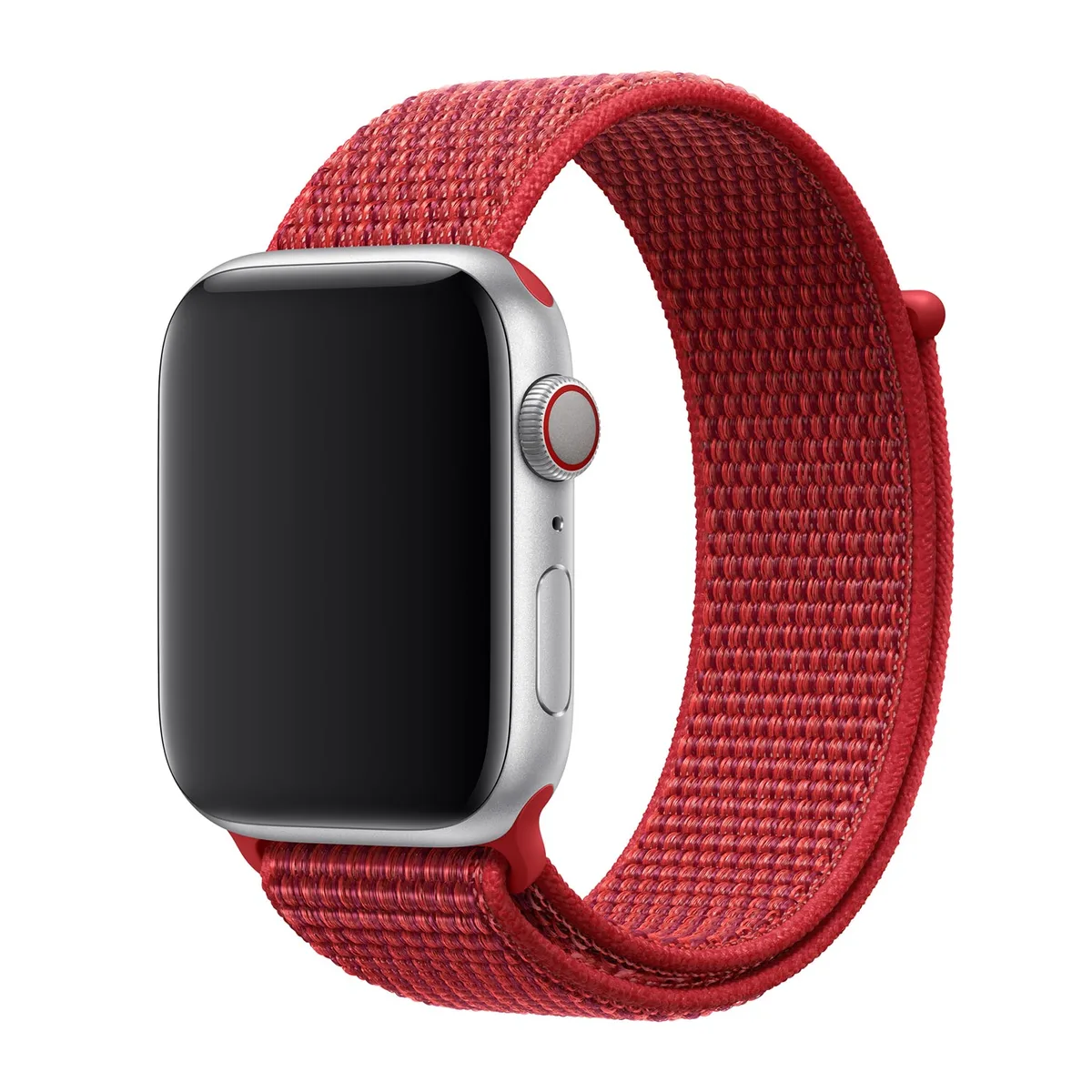 origineel Sport Loop Apple Watch 38mm / 40mm / 41mm / 42mm (PRODUCT) Red 1st Gen - MU962ZM/A van Apple – productfoto