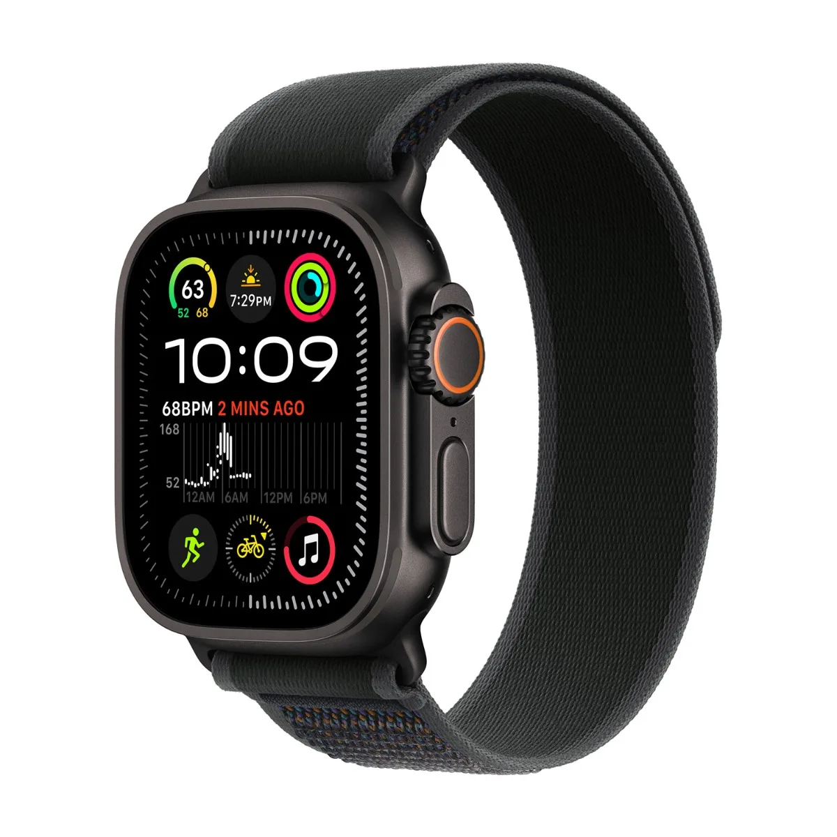 origineel Trail Loop Apple Watch 44mm / 45mm / 46mm / 49mm Zwart S/M - MYQ53ZM/A von Apple – Produktfoto