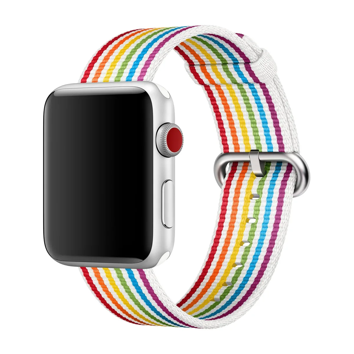 origineel Woven Nylon Apple Watch 38mm / 40mm / 41mm / 42mm Pride Edition - MRY22ZM/A von Apple – Produktfoto