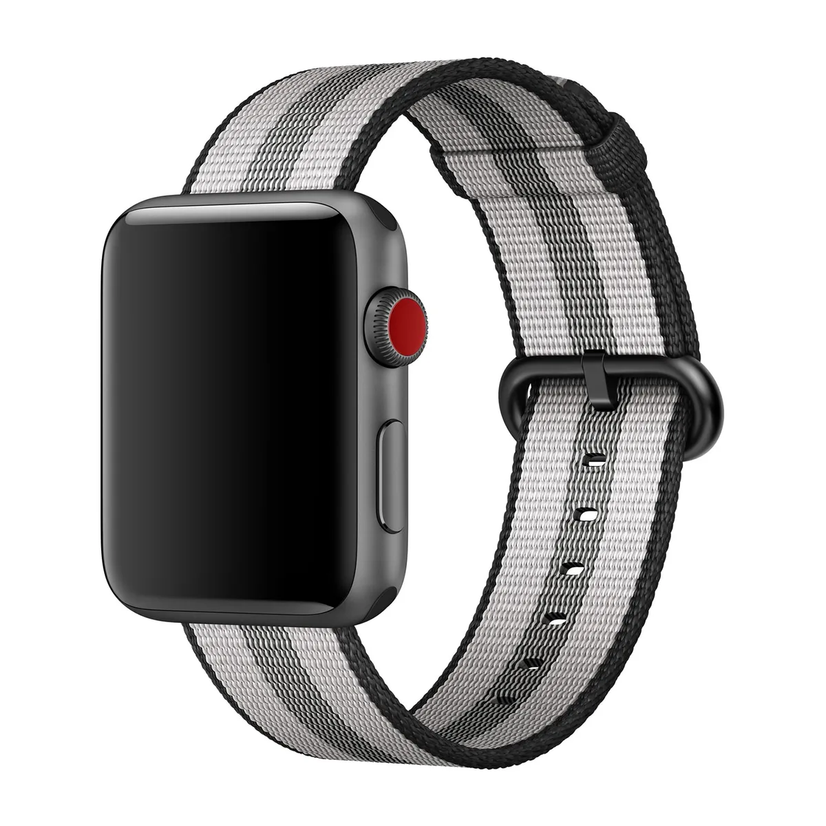 origineel Woven Nylon Apple Watch 44mm / 45mm / 46mm / 49mm Black - MQVR2ZM/A von Apple – Produktfoto
