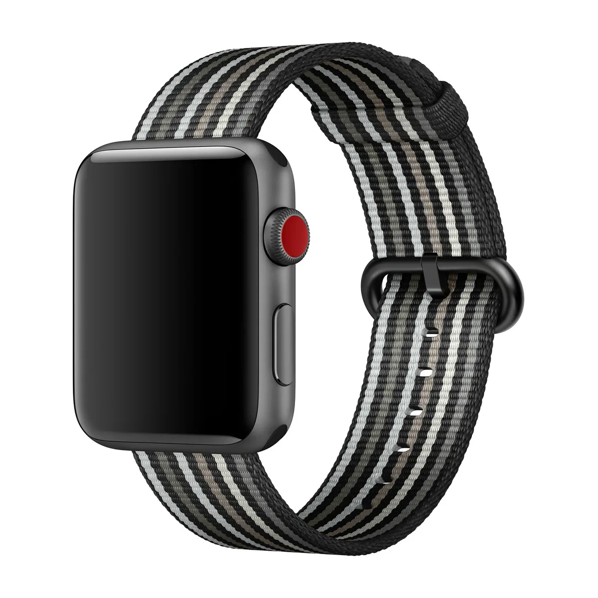 origineel Woven Nylon Apple Watch 44mm / 45mm / 46mm / 49mm Black Stripe - MRHH2ZM/A by Apple – product photo