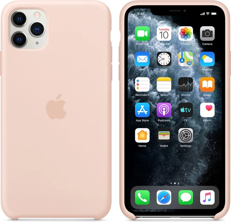 Siliconen Hoesje - iPhone 11 Pro Max van Apple in Roze – productfoto