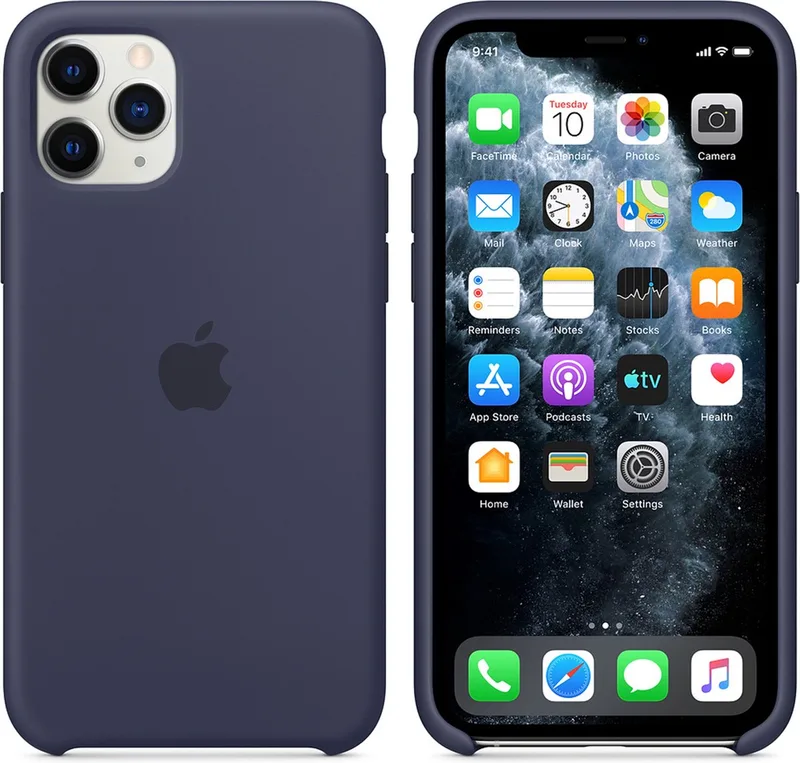 Siliconen Hoesje - iPhone 11 Pro - Middernachtblauw von Apple in Midnight Blue – Produktfoto