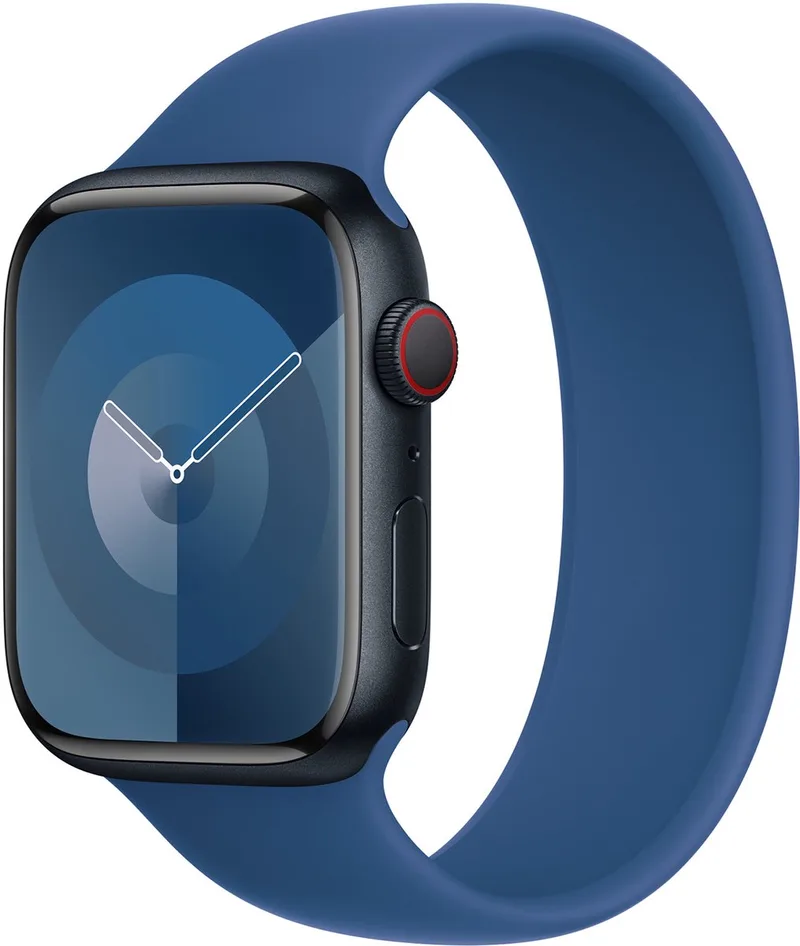 Siliconen solobandje voor de Apple Watch | 44/45/46/49 mm - Maat 9 - Blue Ocean by Apple in Blue, Size 9 (181 mm – 186 mm) – product photo