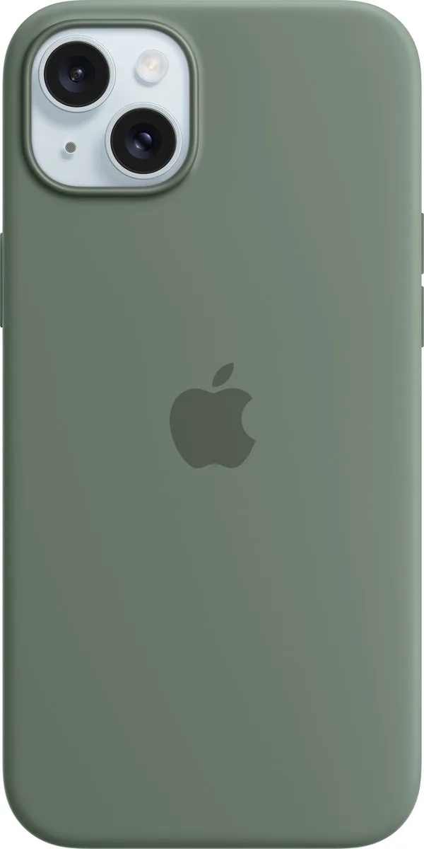 Siliconenhoesje met MagSafe geschikt voor iPhone 15 Plus van Apple in Cypress – productfoto