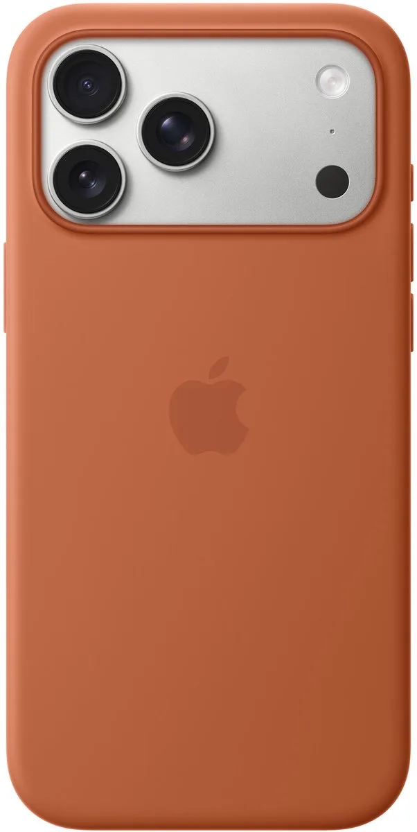 Siliconenhoesje met MagSafe voor iPhone 17 Pro Max fra Apple i Terracotta – produktbillede