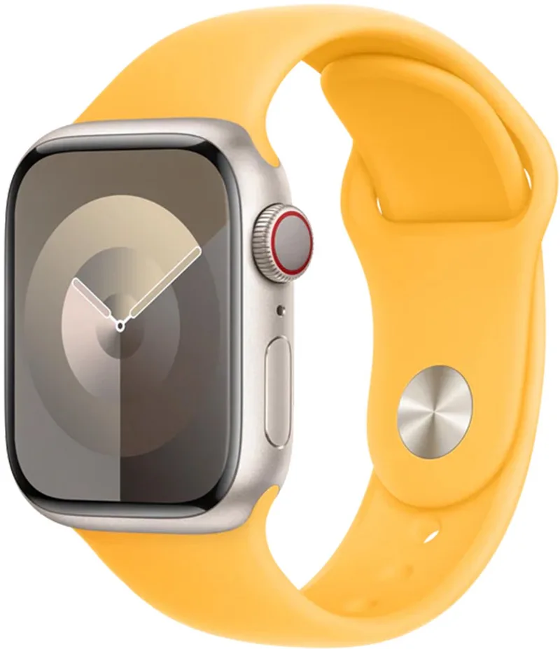Sport Band voor de Apple Watch | 38/40/41/42 mm - Maat M/L - Sunshine van Apple in Geel – productfoto