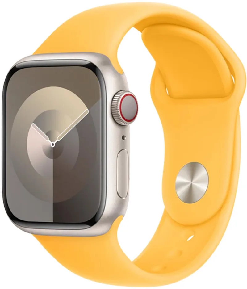 Sport Band voor de Apple Watch | 38/40/41/42 mm - Maat S/M - Sunshine by Apple in Yellow – product photo