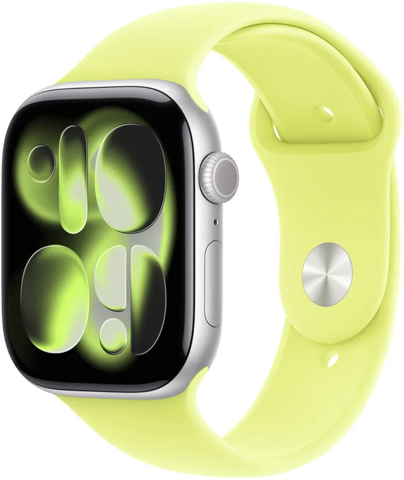 Sport Band voor de Apple Watch | 44/45/46/49 mm - Maat S/M - Neon Yellow by Apple in Yellow – product photo