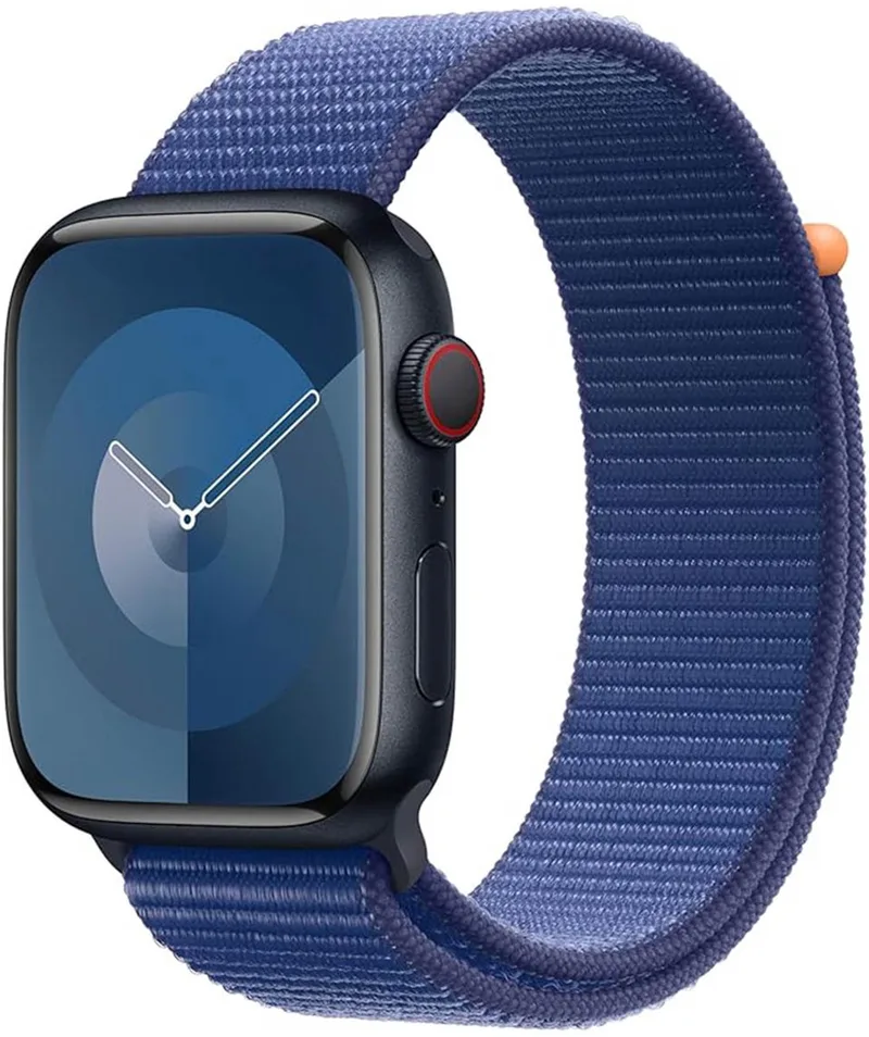 Sport Loop band voor de Apple Watch | 44/45/46/49 mm - Ocean Blue by Apple in Blue – product photo