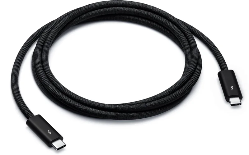 Thunderbolt 4 Pro Kabel - USB‑C naar USB‑C - 100W - 1,8m - Geweven van Apple in Zwart – productfoto