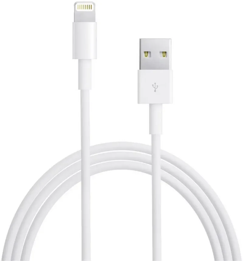 USB-Kabel B-Ware (beschädigte / fehlende Verpackung) USB 2.0 USB-A Stecker, Apple Lightning Stecker 1.00 m Weiß MD818ZM/A-B by Apple – product photo