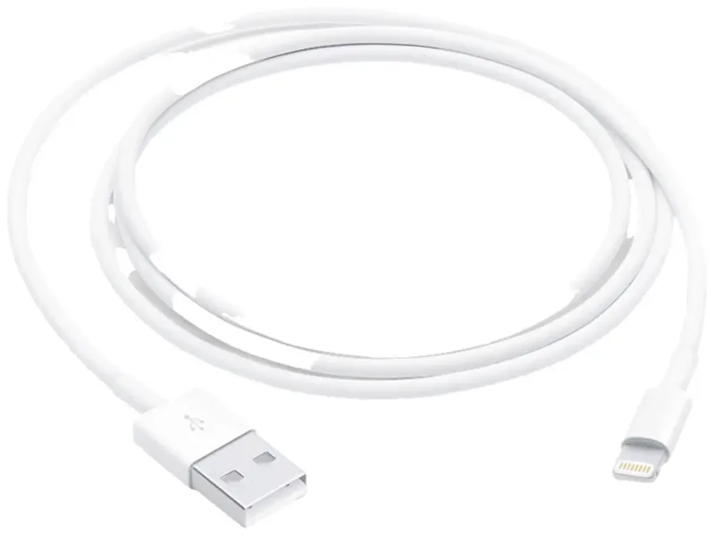 USB-Kabel B-Ware (beschädigte / fehlende Verpackung) USB 2.0 USB-A Stecker, Apple Lightning Stecker 1.00 m Weiß MUQW3ZM/A-B by Apple – product photo