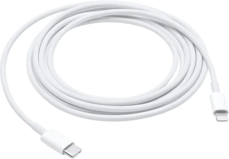 USB-Kabel B-Ware (beschädigte / fehlende Verpackung) USB-C® Stecker, Apple Lightning Stecker 2.00 m Weiß MQGH2ZM/A-B by Apple – product photo