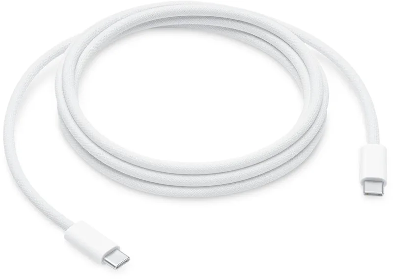 USB‑C Oplaadkabel - USB‑C naar USB‑C - 240W - 2m - Geweven van Apple in Wit – productfoto